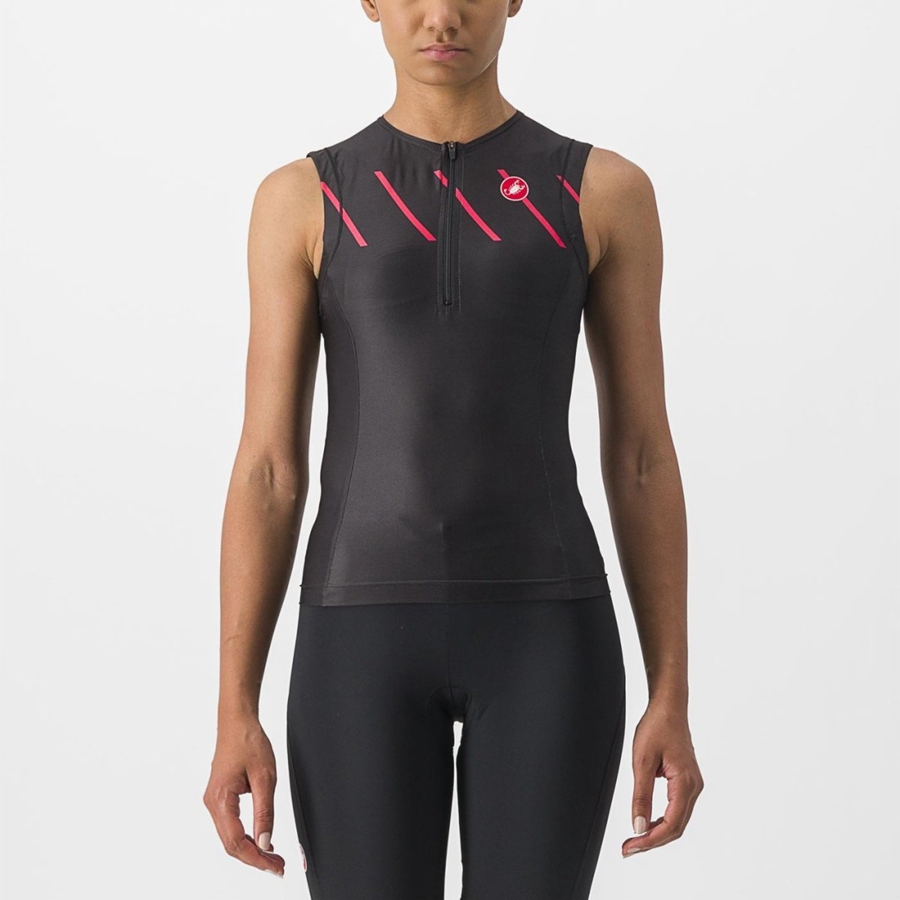 Black Women Castelli FREE 2 W TRI SINGLET Suits | 982456RBU