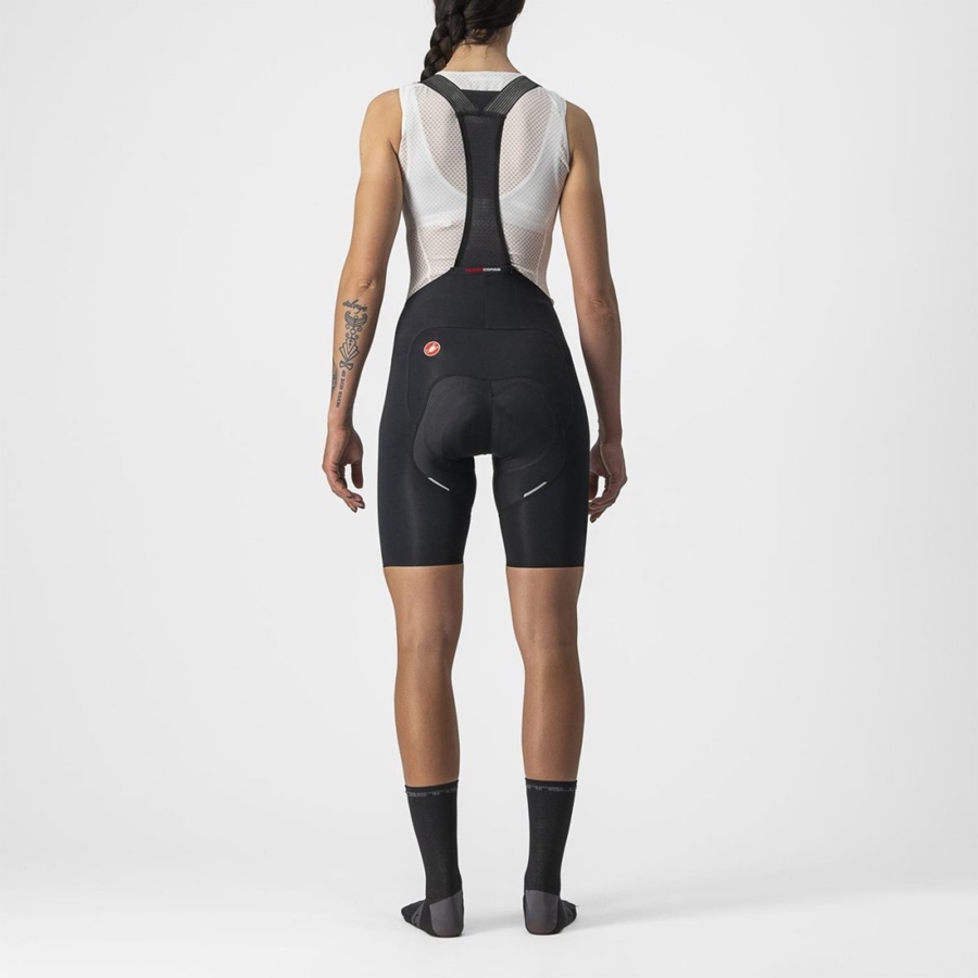 Black Women Castelli FREE AERO RC W Bib Shorts | 816720VQP