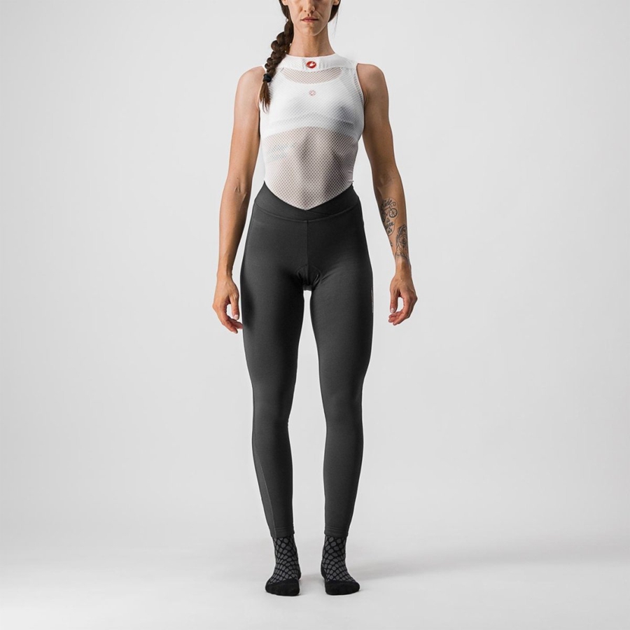 Black Women Castelli MENO WIND W Leggings | 435697QNY