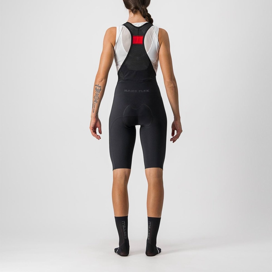 Black Women Castelli OMLOOP NANO W Bib Shorts | 763045ZBJ