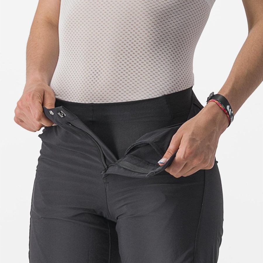 Black Women Castelli TRAIL W LINER Shorts | 907184EZV