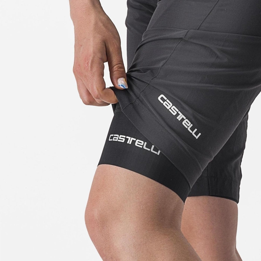 Black Women Castelli TRAIL W LINER Shorts | 907184EZV