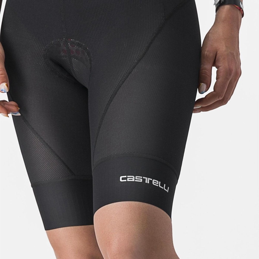 Black Women Castelli TRAIL W LINER Shorts | 907184EZV