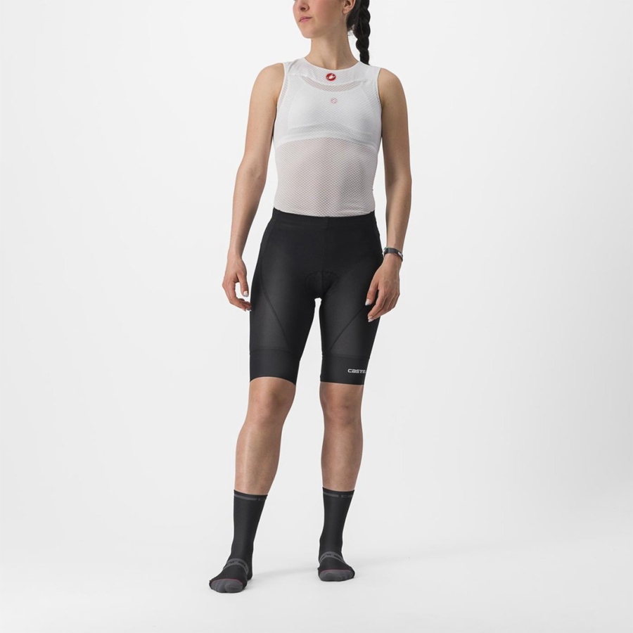 Black Women Castelli TRAIL W LINER Shorts | 907184EZV