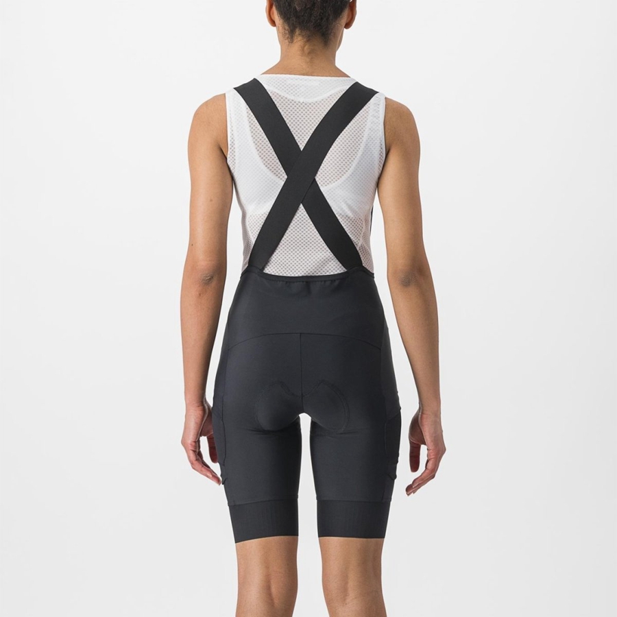 Black Women Castelli UNLIMITED CARGO W Bib Shorts | 301456HCE