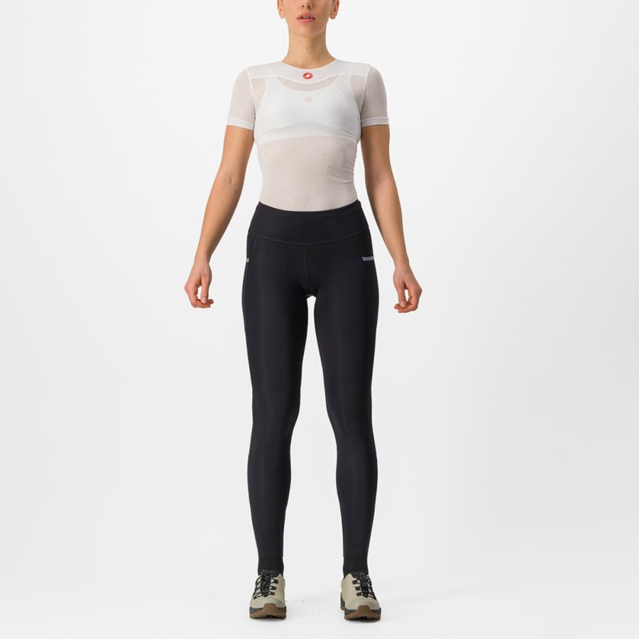 Black Women Castelli UNLIMITED TRAIL W Leggings | 960857YDT