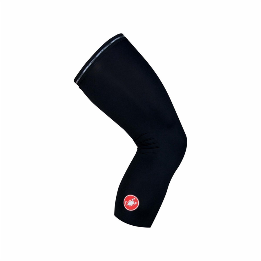 Black Women Castelli UPF 50+ LIGHT KNEE SLEEVES Leg Warmer | 946320BMG