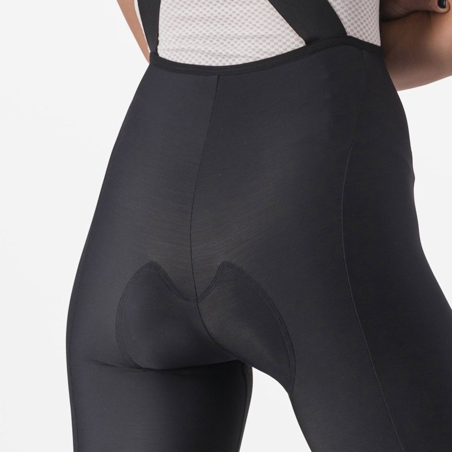 Black / Black Women Castelli VELOCISSIMA DT Bib Tights | 193257FPQ