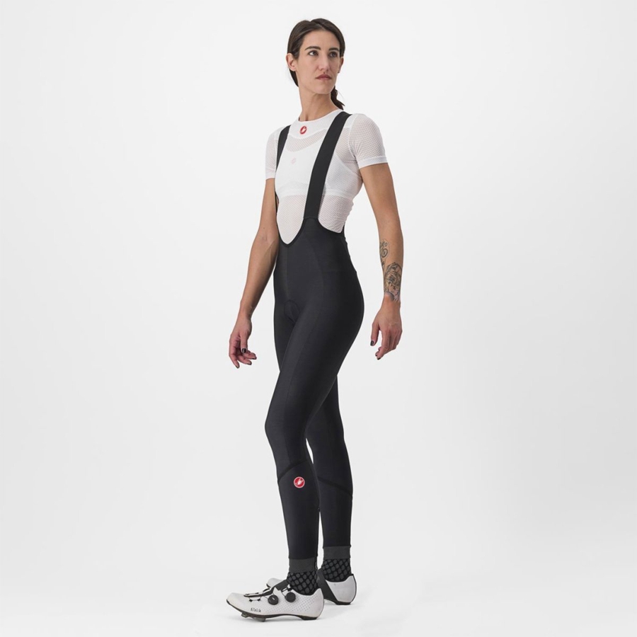 Black / Black Women Castelli VELOCISSIMA DT Bib Tights | 193257FPQ