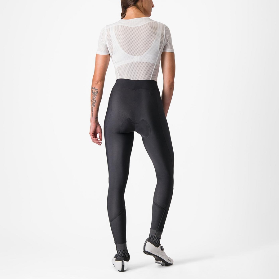 Black / Black Women Castelli VELOCISSIMA THERMAL Leggings | 451837HZS