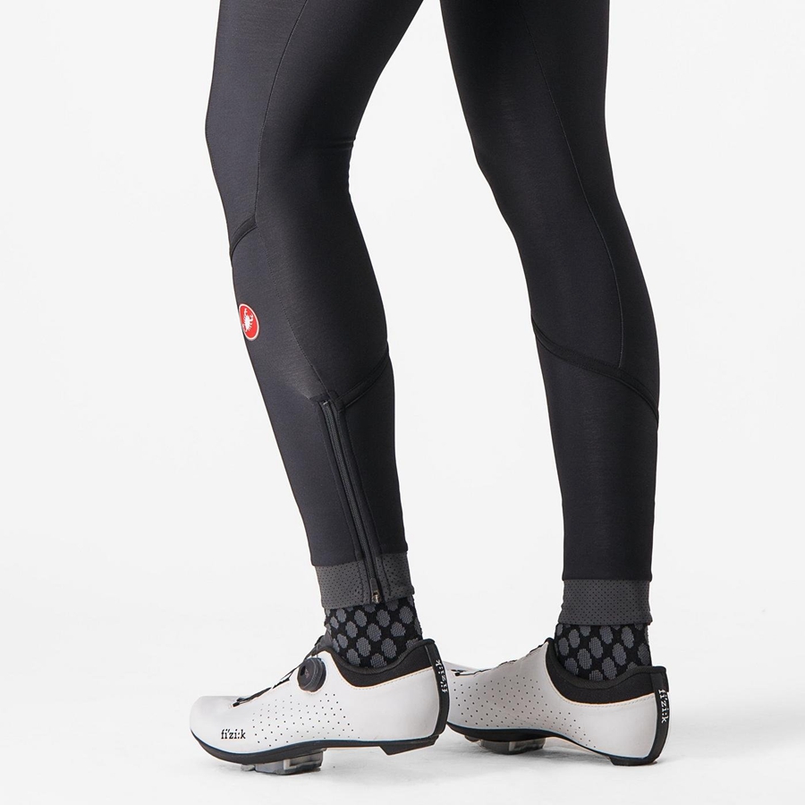 Black / Black Women Castelli VELOCISSIMA THERMAL Leggings | 451837HZS