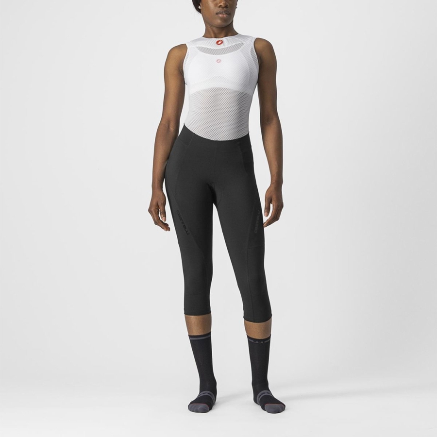 Black / Black Women Castelli VELOCISSIMA 3 KNICKER Leggings | 607592NDG