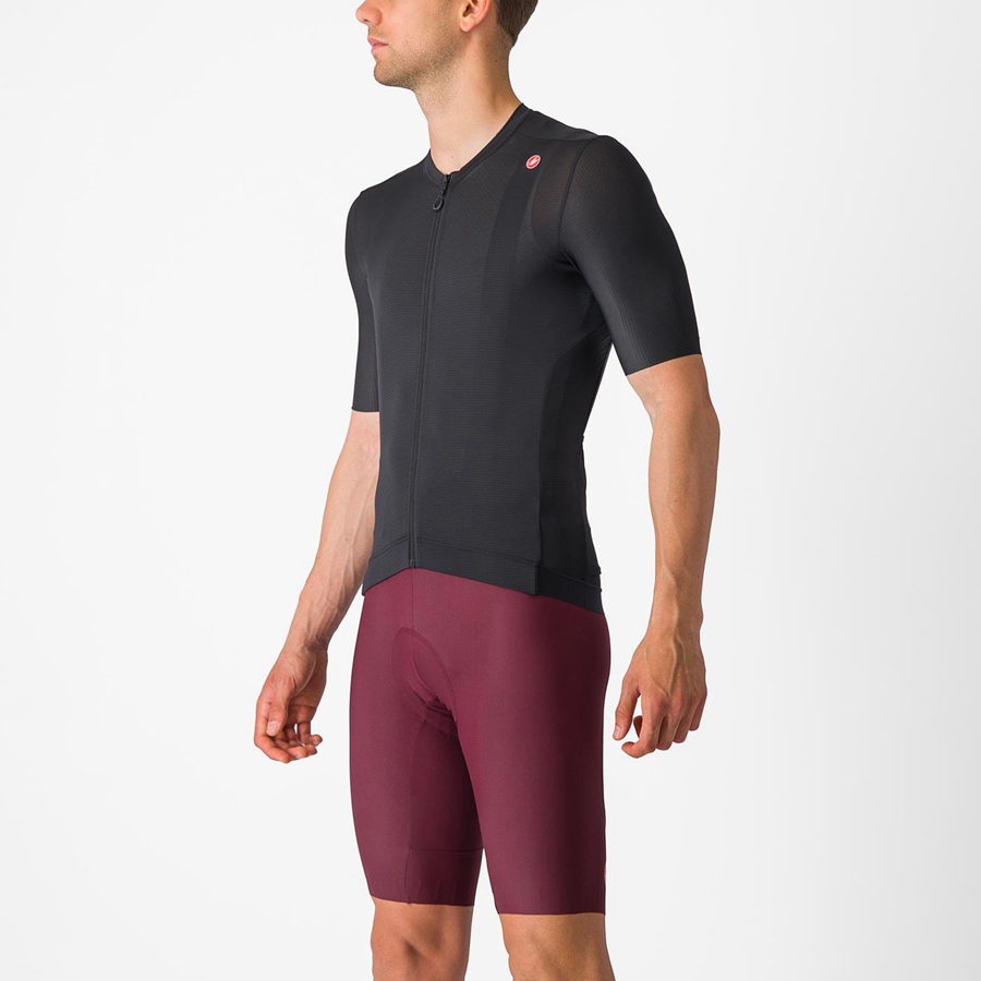 Black / Dark Grey Men Castelli ESPRESSO Jersey | 075132LOE