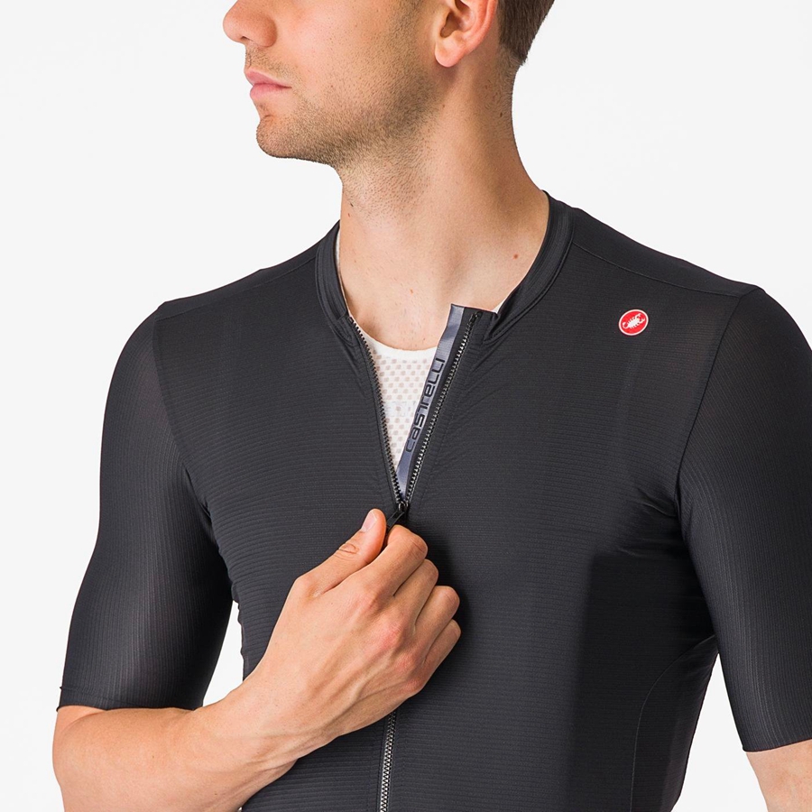 Black / Dark Grey Men Castelli ESPRESSO Jersey | 075132LOE