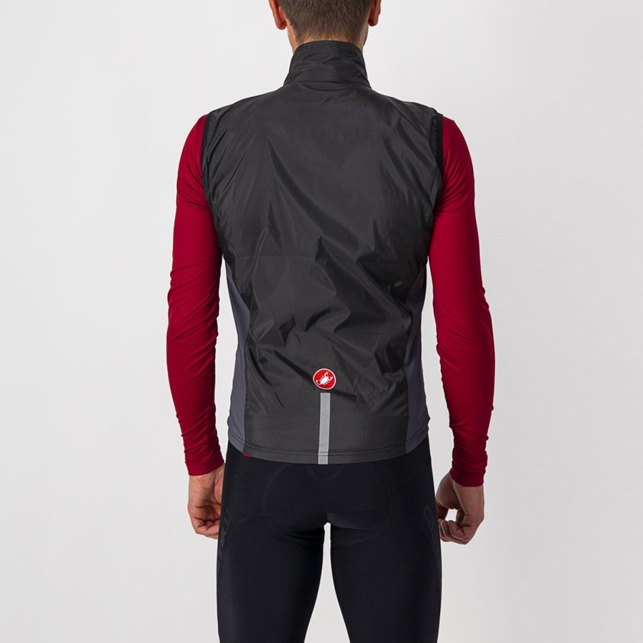 Black / Dark Grey Men Castelli SQUADRA STRETCH Vest | 196734PYS