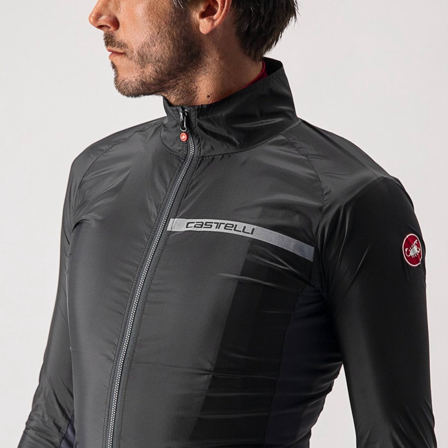 Black / Dark Grey Men Castelli SQUADRA STRETCH Protection | 521347JGS