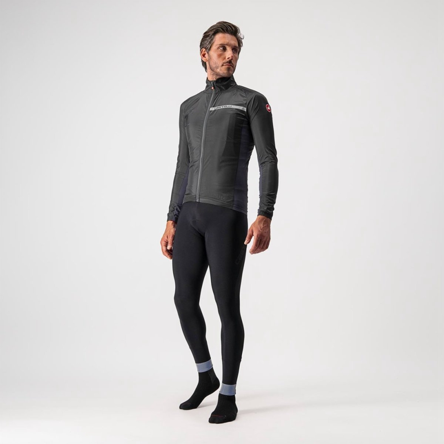 Black / Dark Grey Men Castelli SQUADRA STRETCH Protection | 521347JGS