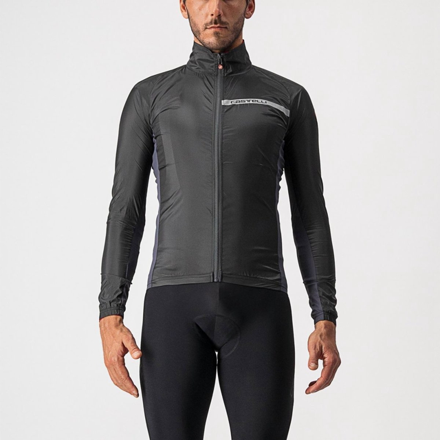 Black / Dark Grey Men Castelli SQUADRA STRETCH Protection | 521347JGS