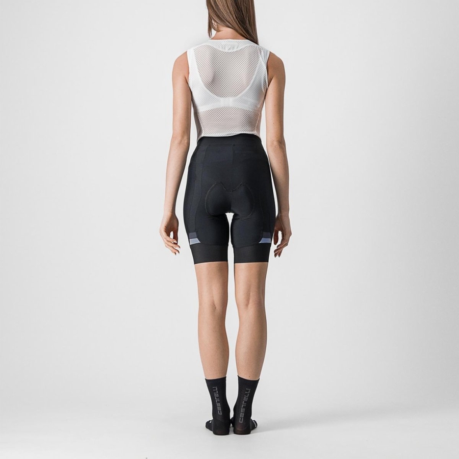 Black / Dark Grey Women Castelli PRIMA Shorts | 857213GEM