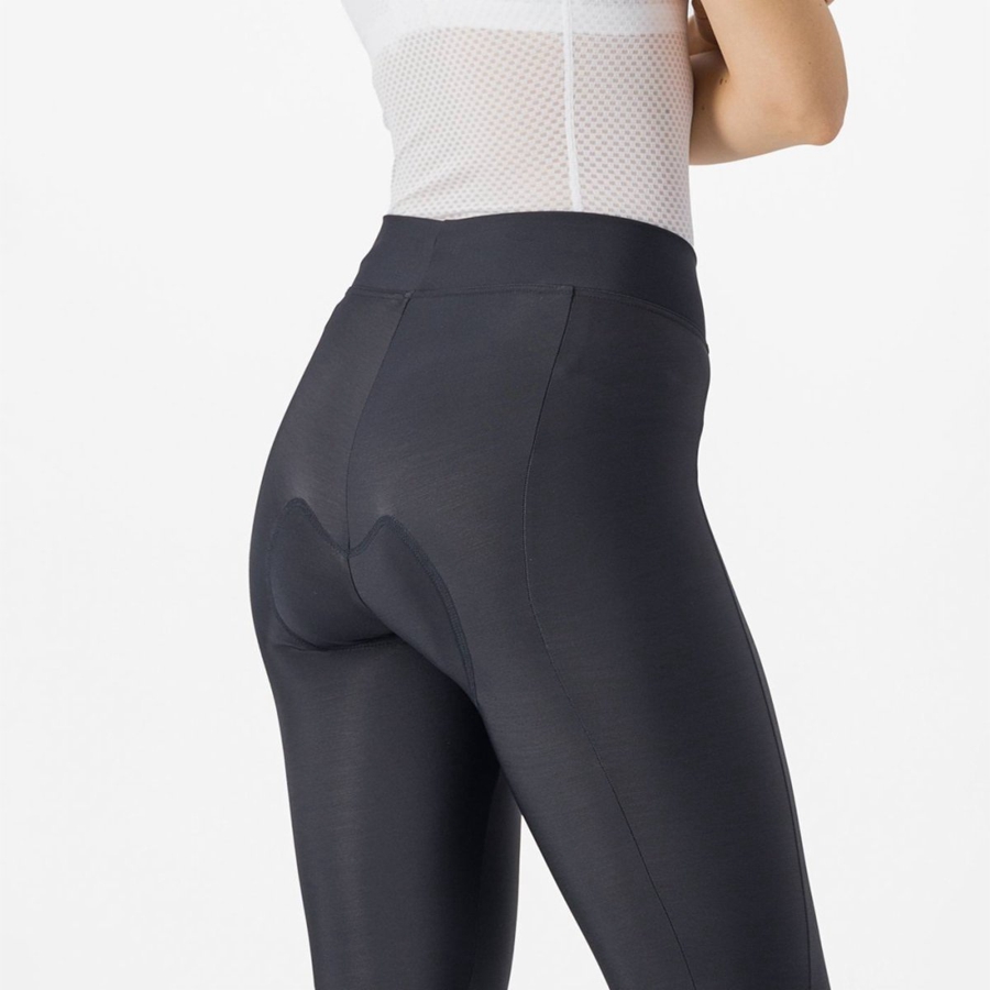 Black / Mint / Black Women Castelli VELOCISSIMA THERMAL Leggings | 352041YHQ