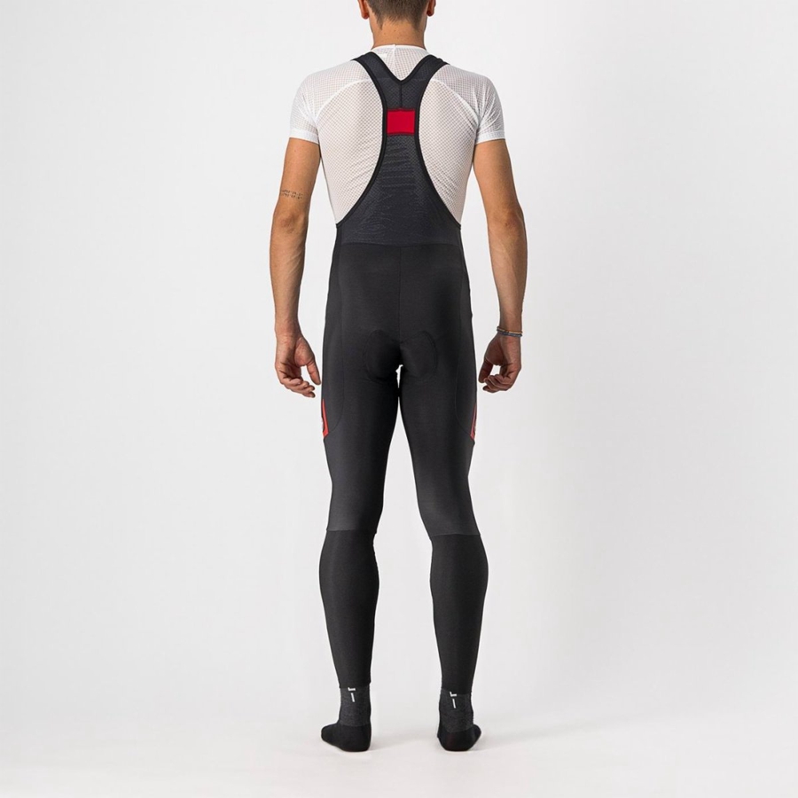 Black / Red Men Castelli VELOCISSIMO 5 Bib Tights | 852047RWS