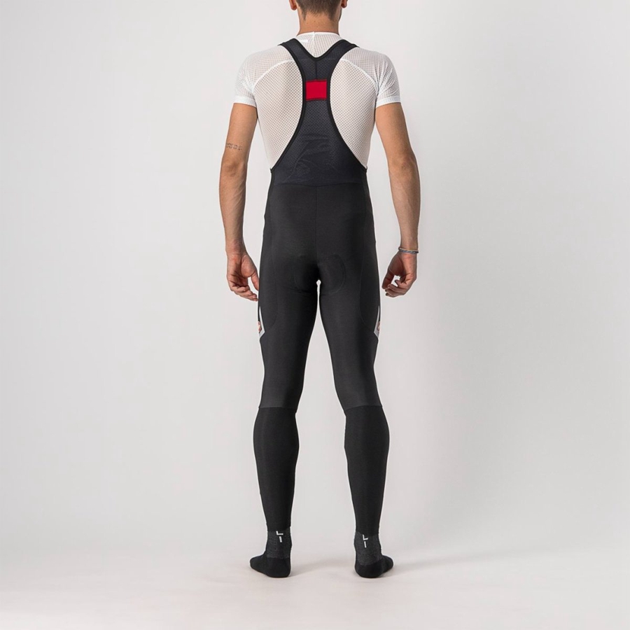 Black / Silver Men Castelli VELOCISSIMO 5 Bib Tights | 928706IOD