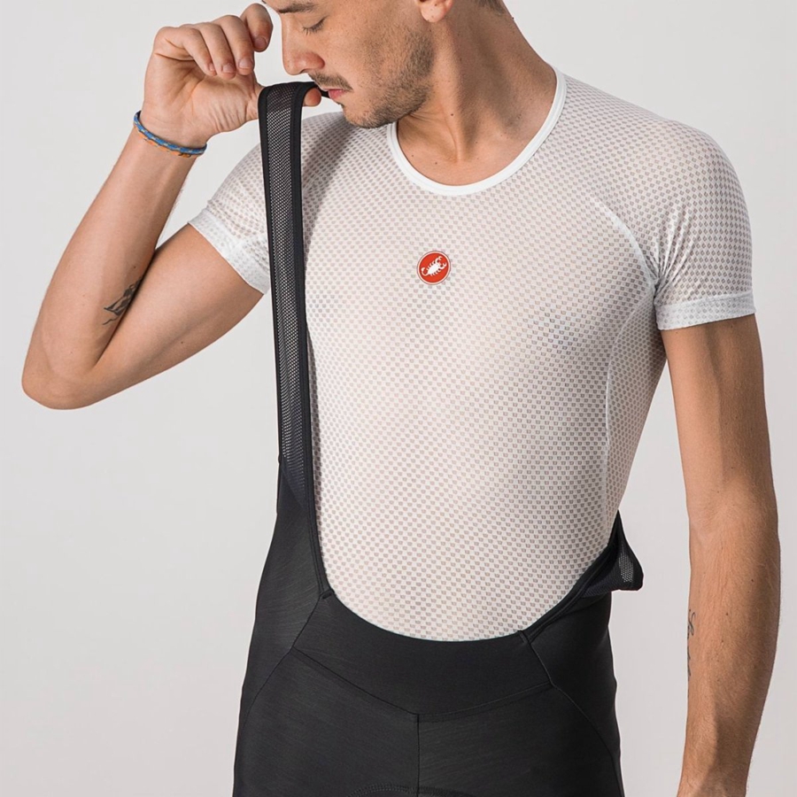 Black / Silver Men Castelli VELOCISSIMO 5 Bib Tights | 928706IOD