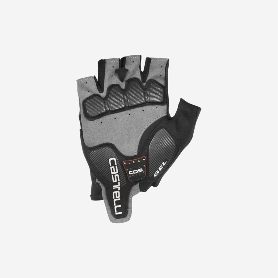 Black / White Men Castelli ARENBERG GEL 2 Gloves | 283490JLN