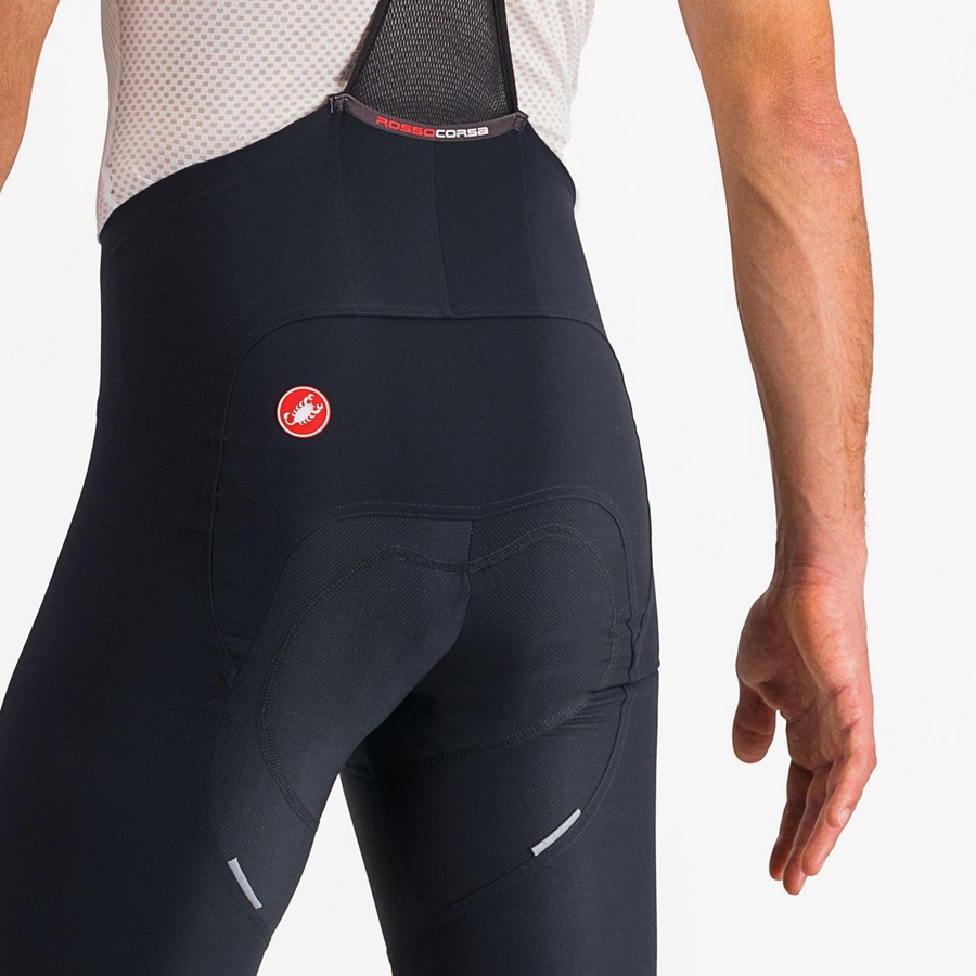 Black / White Men Castelli FREE AERO RC CLASSIC Bib Shorts | 082536EQL