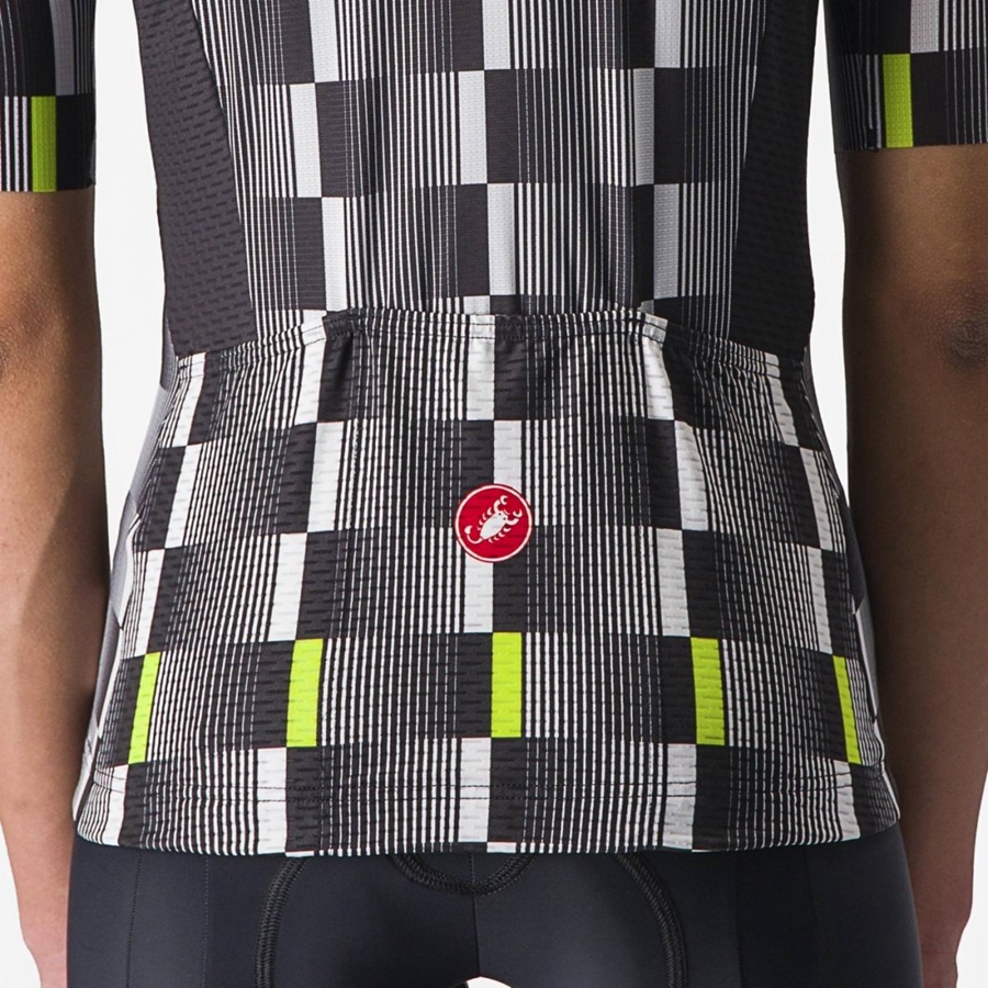 Black / White / Light Green Women Castelli DIMENSIONE Jersey | 082519FQE