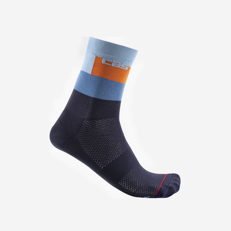 Blue Men Castelli BLOCCO 15 Socks | 028197ZNT