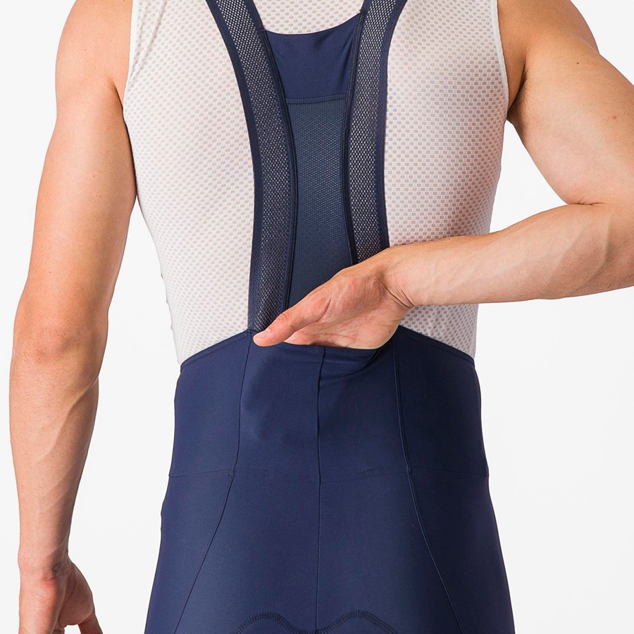 Blue Men Castelli ESPRESSO Bib Shorts | 947023EFS