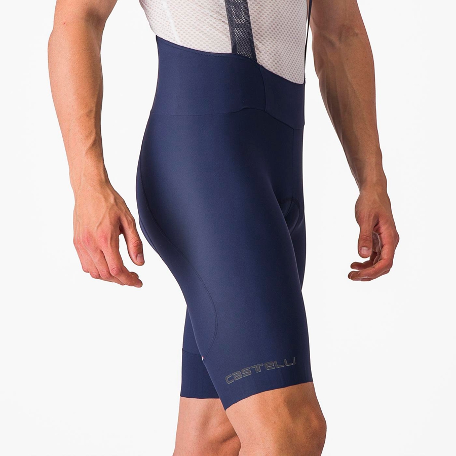 Blue Men Castelli ESPRESSO Bib Shorts | 947023EFS