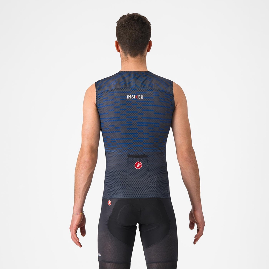 Blue Men Castelli INSIDER SLEEVELESS Jersey | 345097UIL