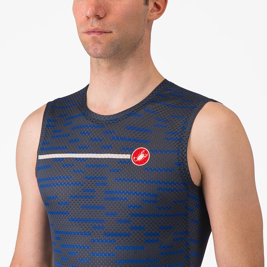 Blue Men Castelli INSIDER SLEEVELESS Jersey | 345097UIL