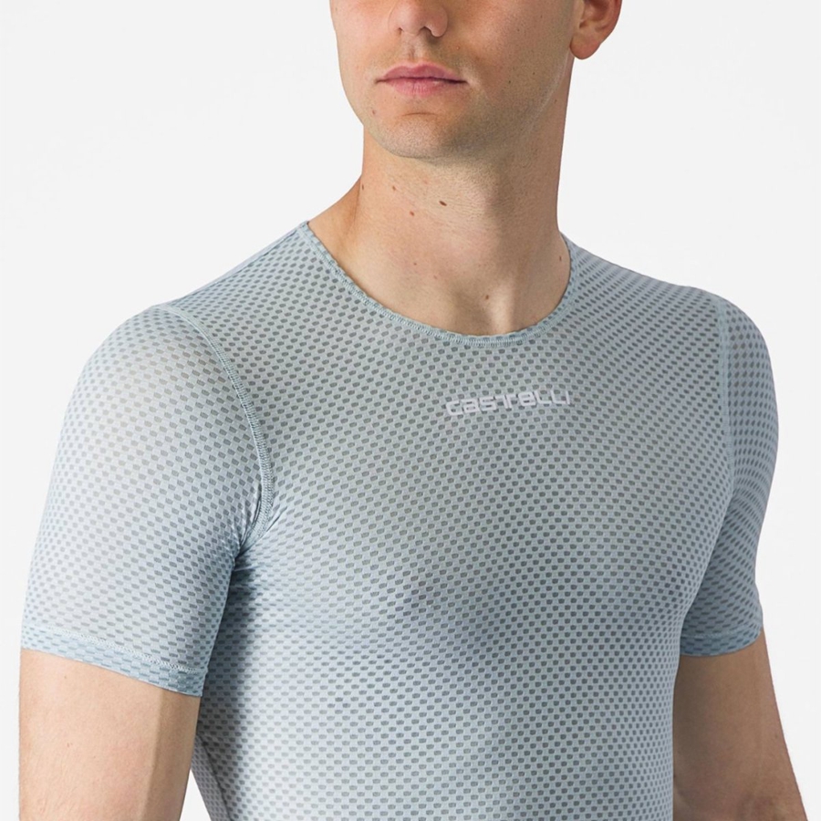 Blue Men Castelli PRO MESH 2.0 SHORT SLEEVE Base Layer | 893721WLZ