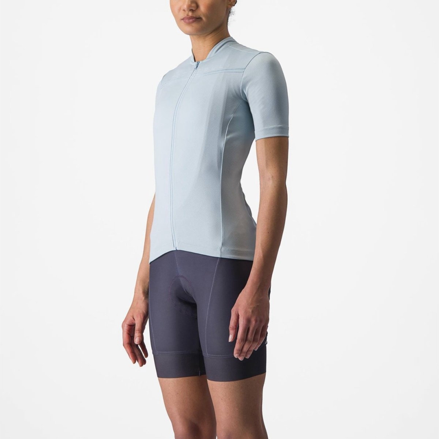 Blue Women Castelli ANIMA 4 Jersey | 720396KXJ