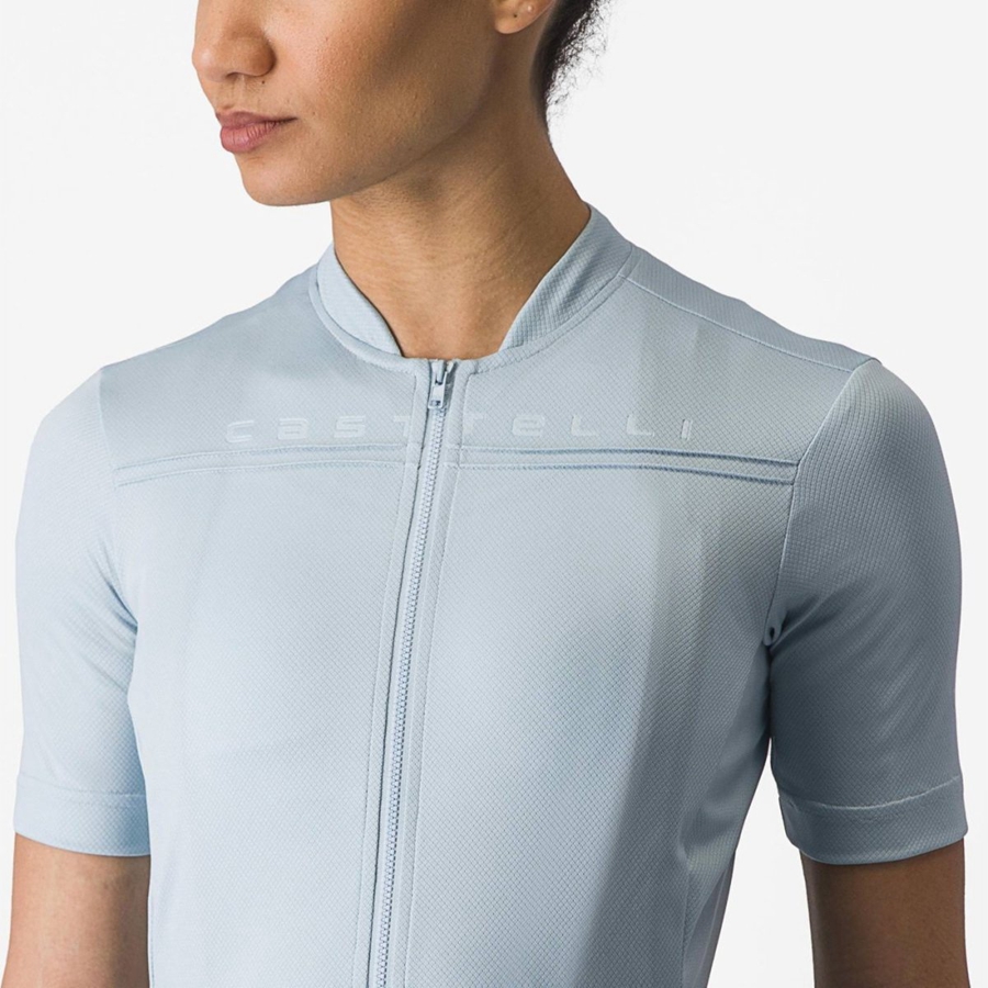 Blue Women Castelli ANIMA 4 Jersey | 720396KXJ