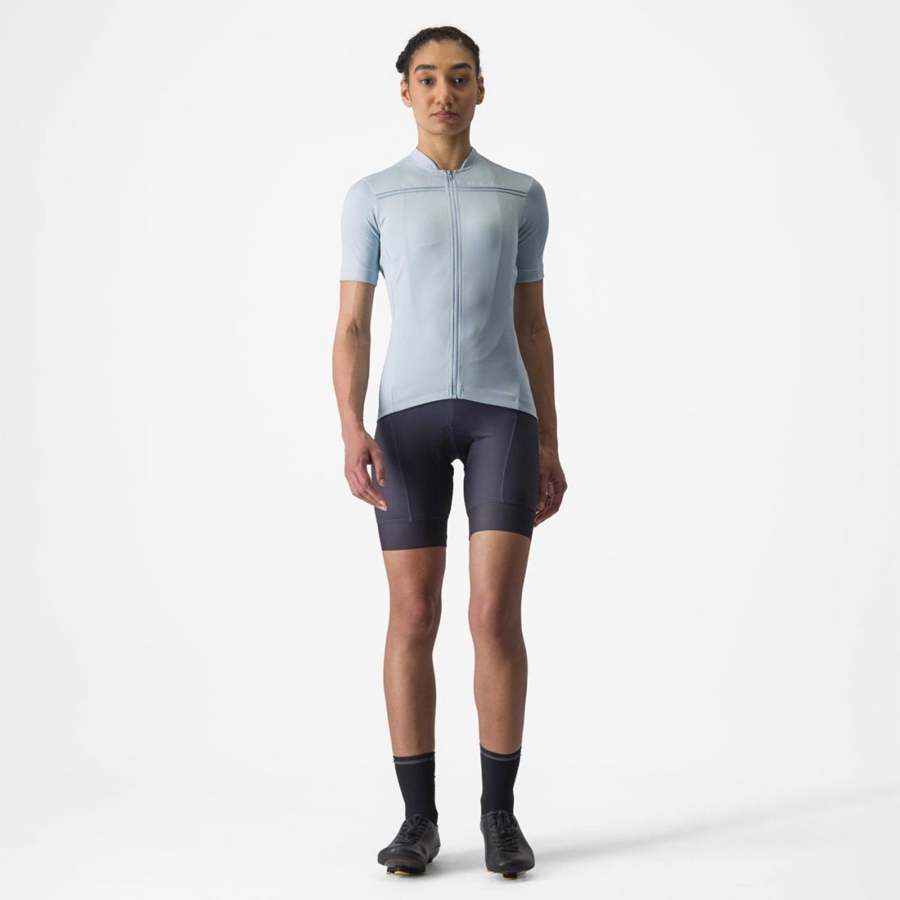 Blue Women Castelli ANIMA 4 Jersey | 720396KXJ