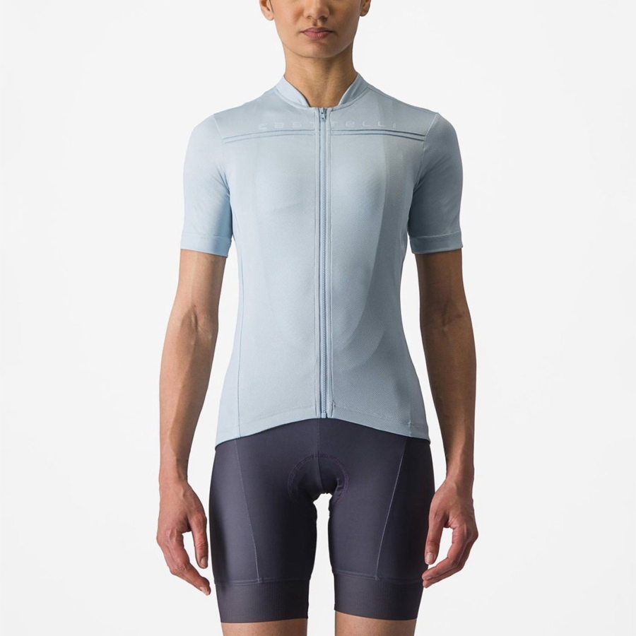 Blue Women Castelli ANIMA 4 Jersey | 720396KXJ