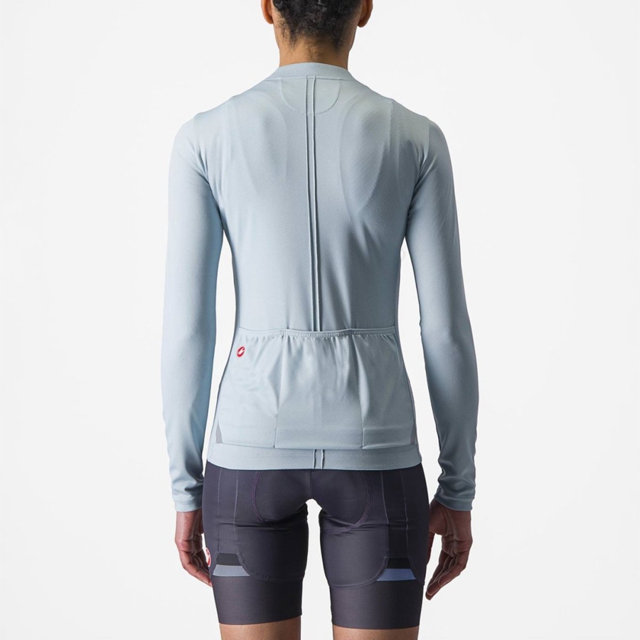 Blue Women Castelli ANIMA 4 LONG SLEEVE Jersey | 507981VXD