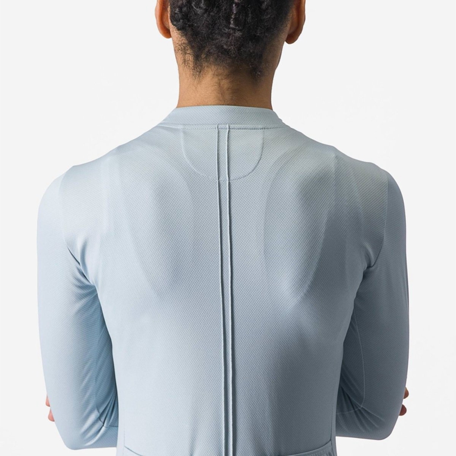 Blue Women Castelli ANIMA 4 LONG SLEEVE Jersey | 507981VXD