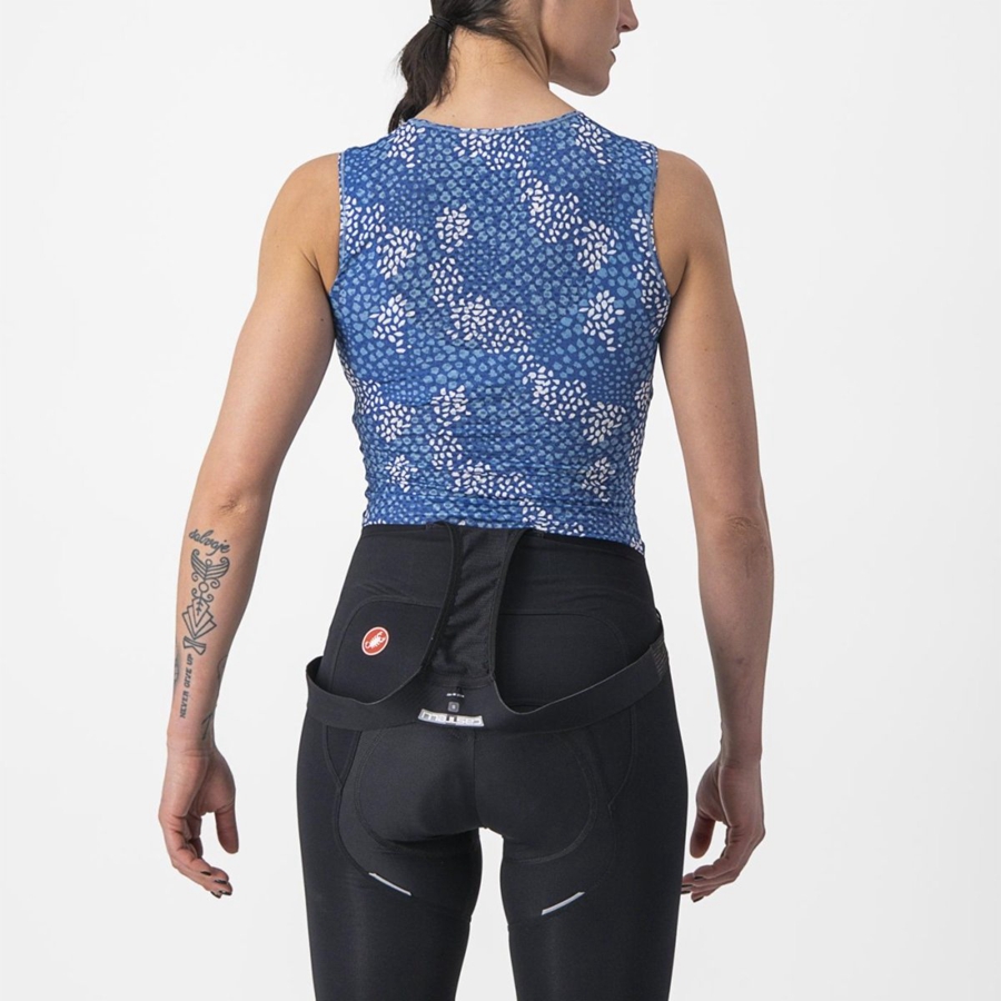 Blue Women Castelli PRO MESH 4 W SLEEVELESS Base Layer | 957104DXG