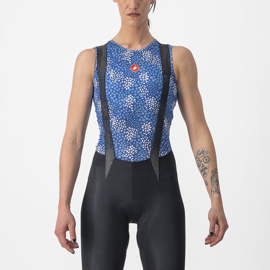 Blue Women Castelli PRO MESH 4 W SLEEVELESS Base Layer | 957104DXG