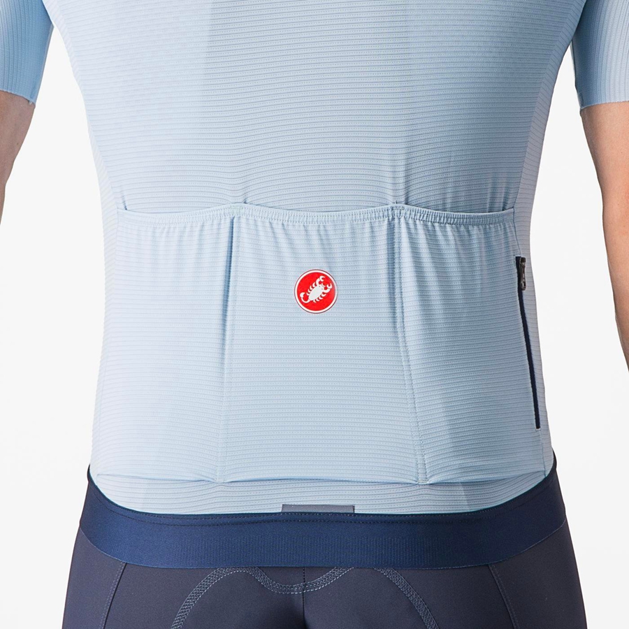 Blue / Blue Men Castelli ESPRESSO Jersey | 184593COY