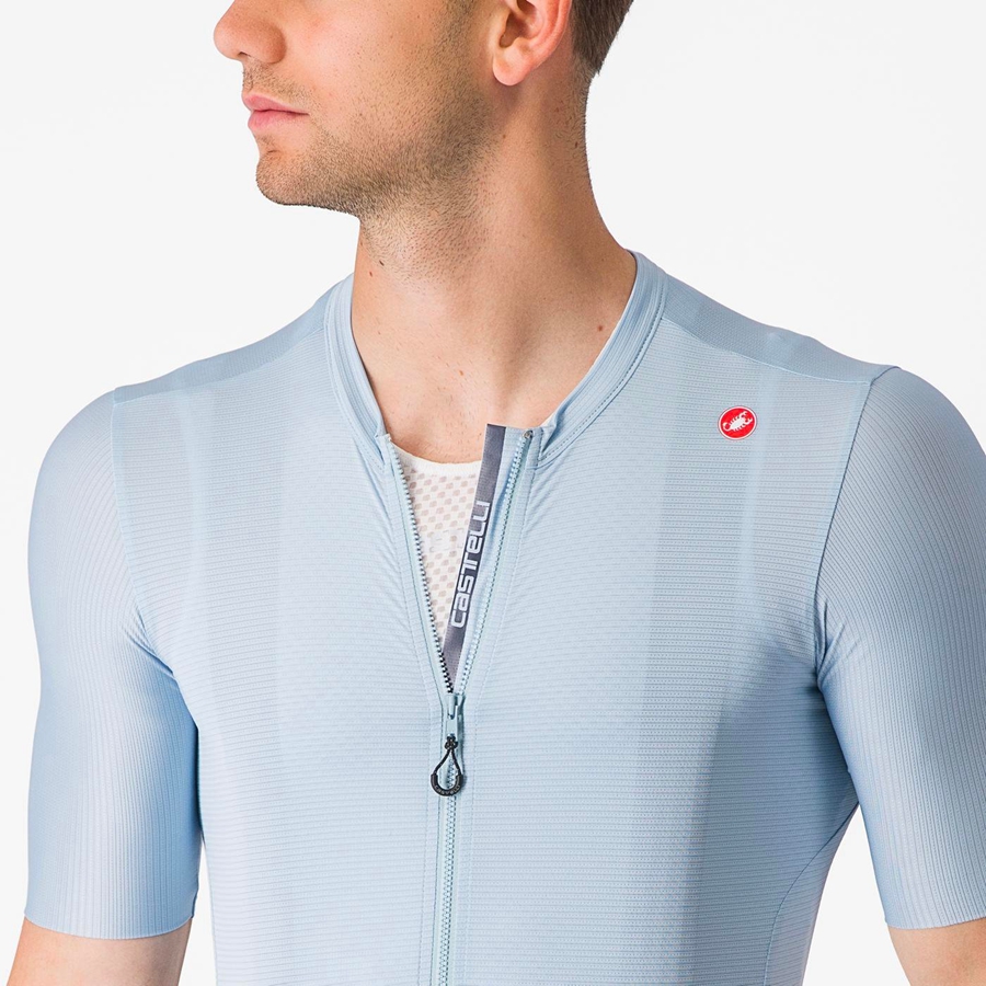 Blue / Blue Men Castelli ESPRESSO Jersey | 184593COY