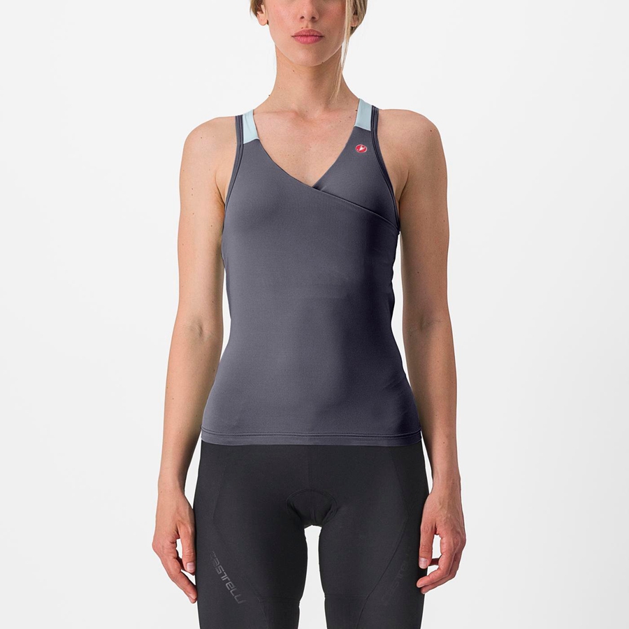 Blue / Blue Women Castelli SOLARIS TOP Jersey | 253891SPW