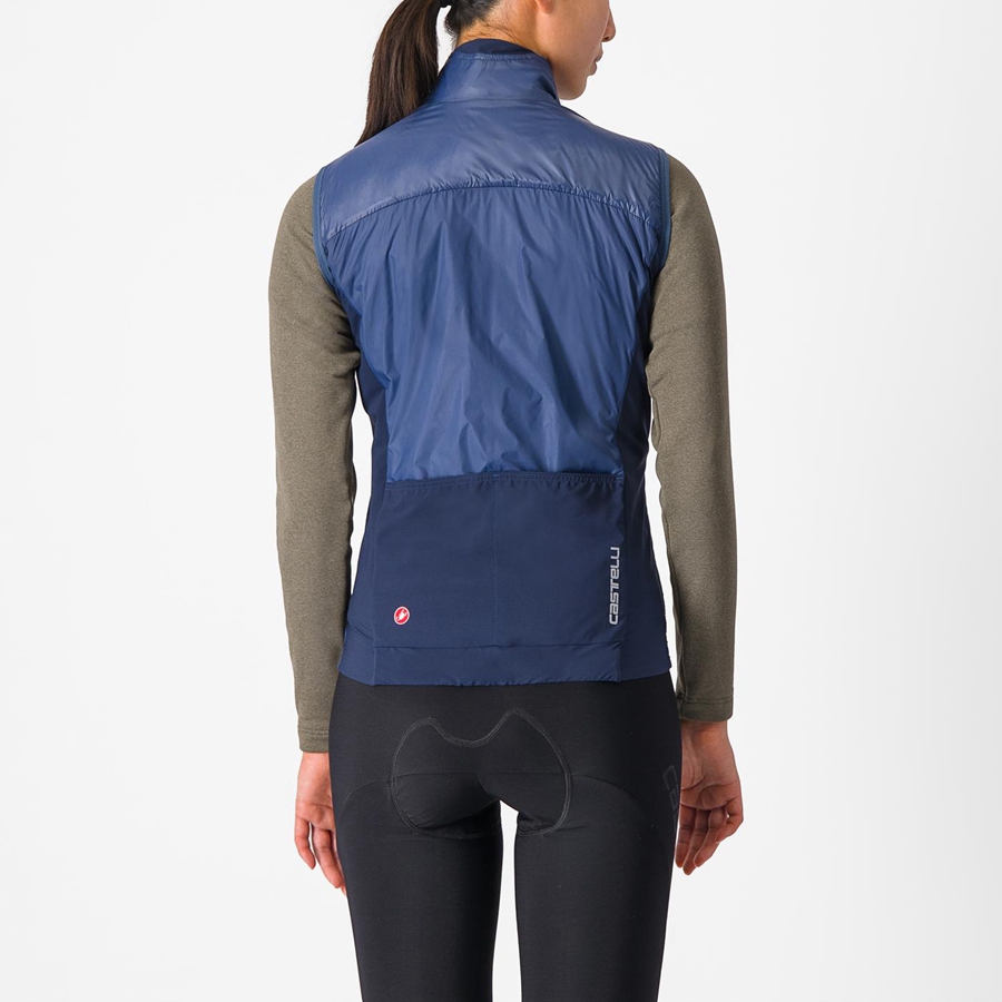 Blue / Blue Women Castelli UNLIMITED W PUFFY Vest | 643859YLD