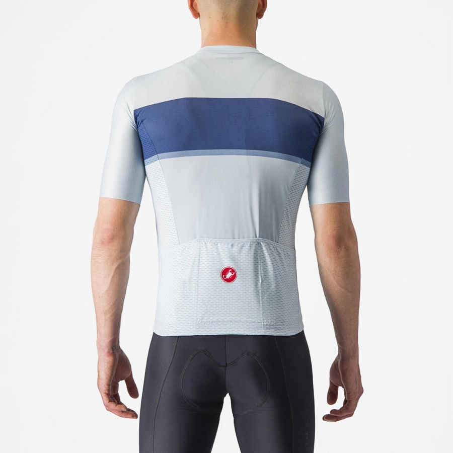 Blue / Blue / Grey Men Castelli TRADIZIONE Jersey | 903472HCM