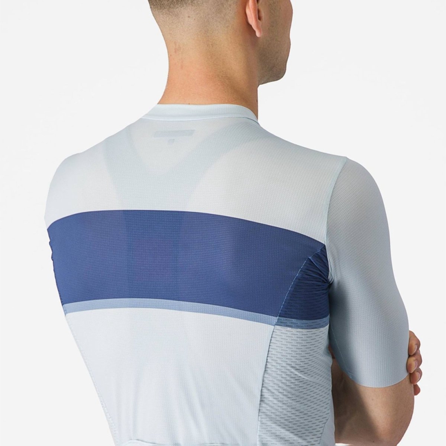 Blue / Blue / Grey Men Castelli TRADIZIONE Jersey | 903472HCM